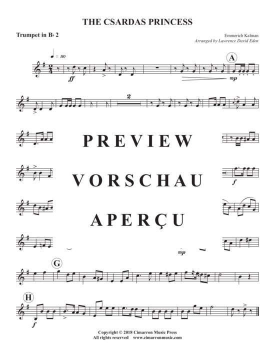 Produktgalerie: Seite 7 von 10 The Csardas Princess , , (Blechbläser Quintett)