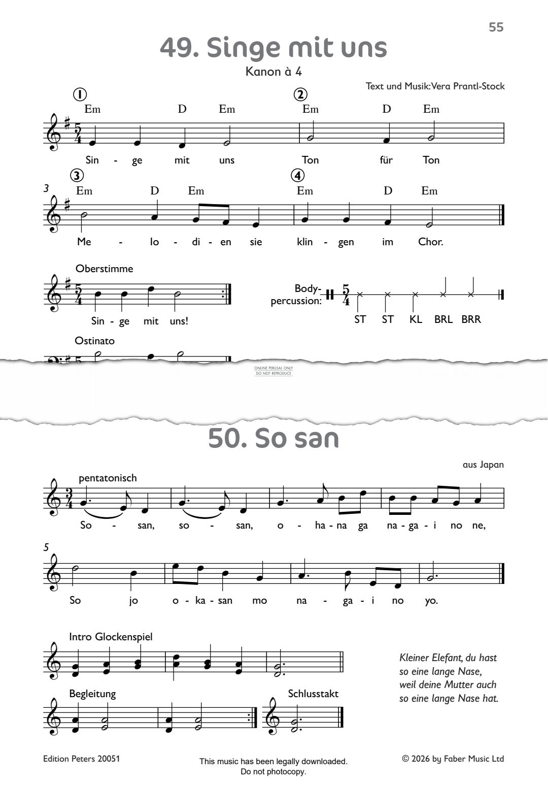 Produktbild zu: Singe mit uns