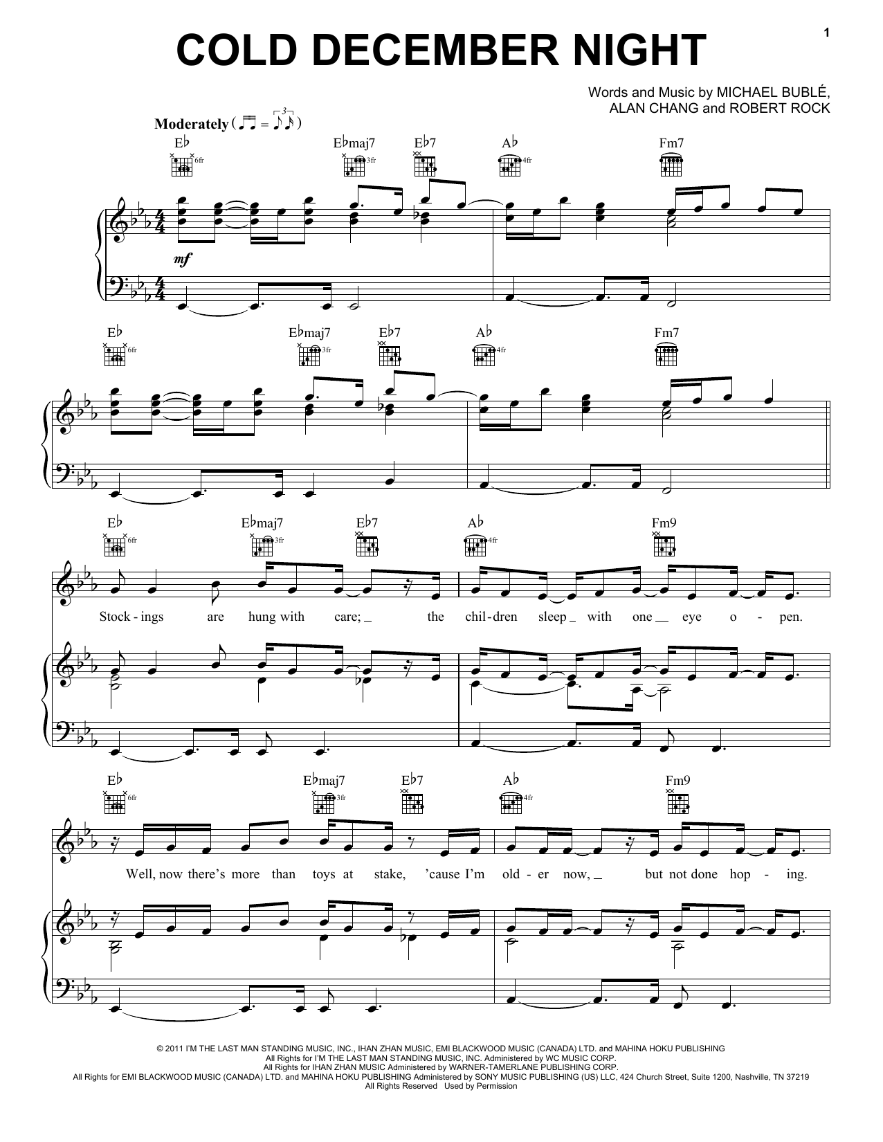 Product gallery: Page 1 of 1 Cold December Night, Michael Bublé
