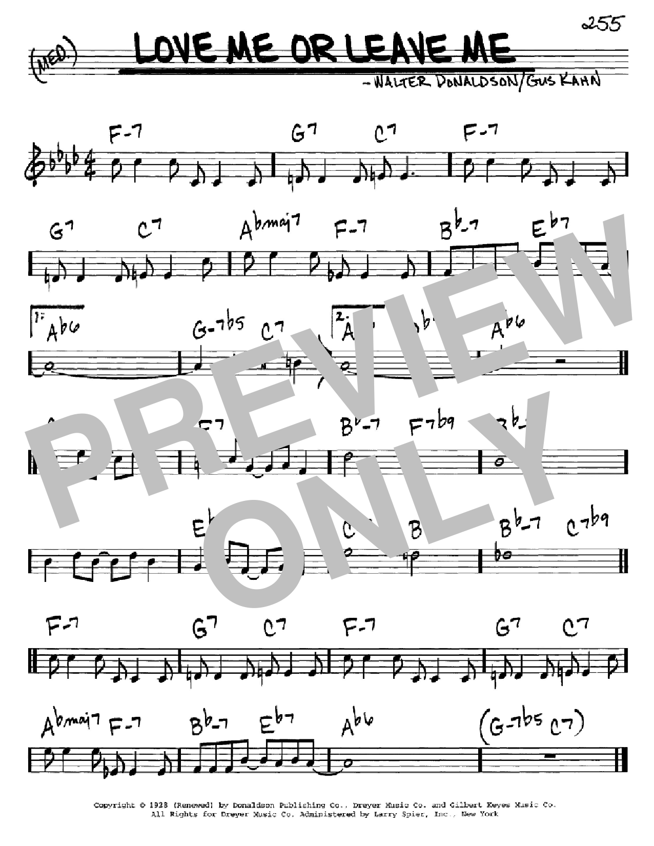 Produktbild zu: Love Me Or Leave Me