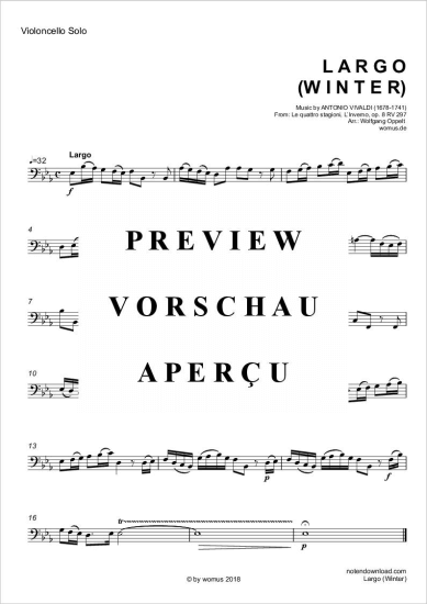 Product gallery: Page 4 of 4 Largo (Winter) , ,  (cello + organ)