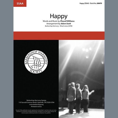 cover: Happy (from Despicable Me 2) (arr. Adam Scott), Pharrell Williams, Chor