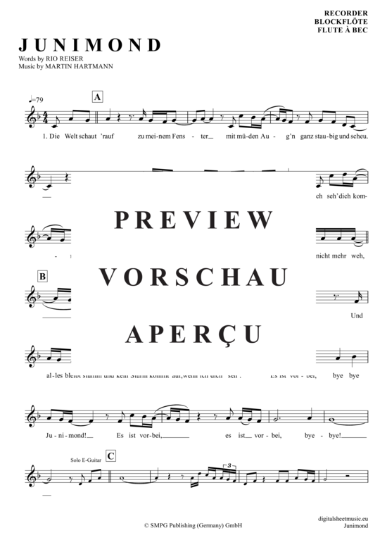 Product gallery: Page 2 of 4 Junimond , Reiser, Rio, (recorder)