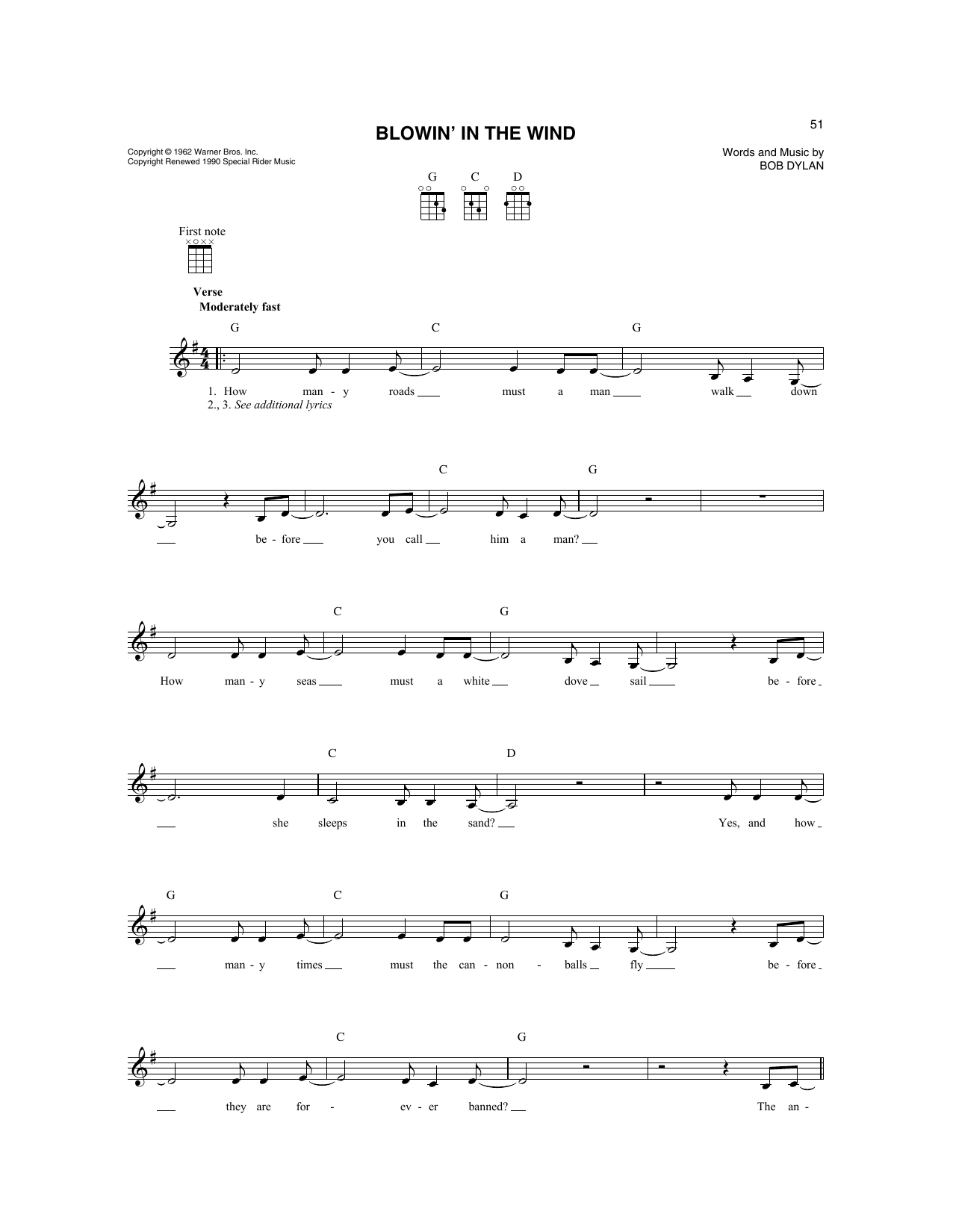 Produktbild zu: Blowin' In The Wind