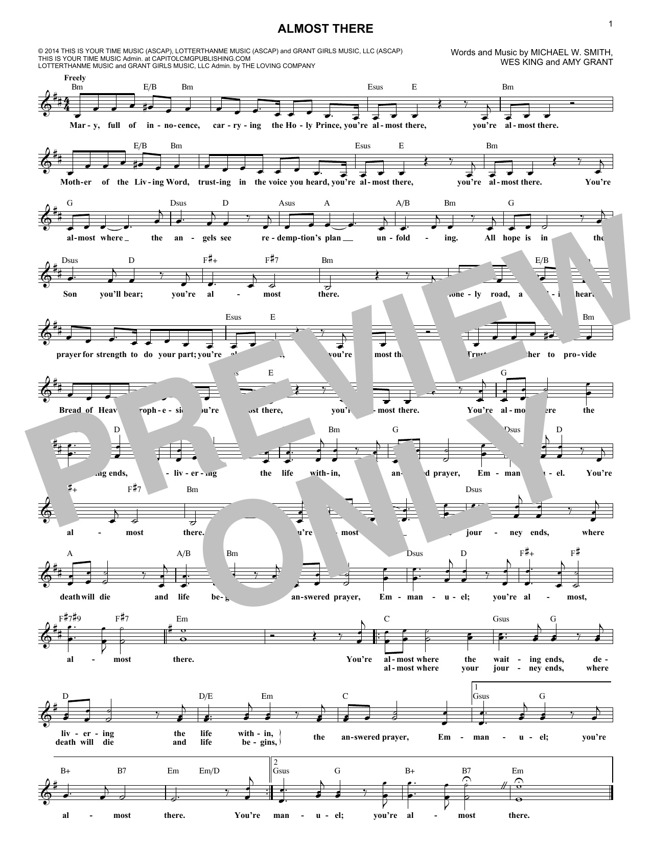 Product gallery: Page 1 of 1 Almost There, Michael W. Smith & Amy Grant