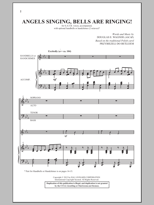 Product gallery: Page 1 of 1 Angels Singing, Bells Are Ringing!, Douglas Wagner