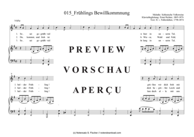 Product gallery: Page 2 of 3 Frühlings Bewillkommnung , , Piano and Voice
