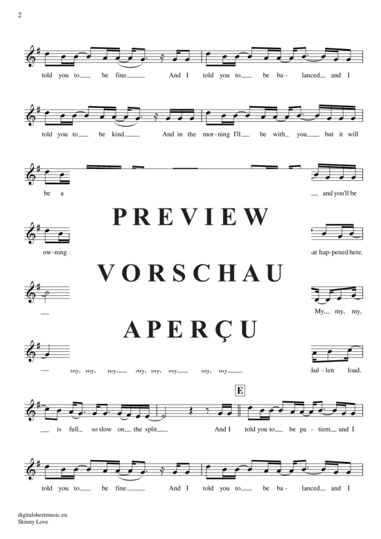 Product gallery: Page 3 of 4 Skinny Love , Birdy, Clarinet in B-flat