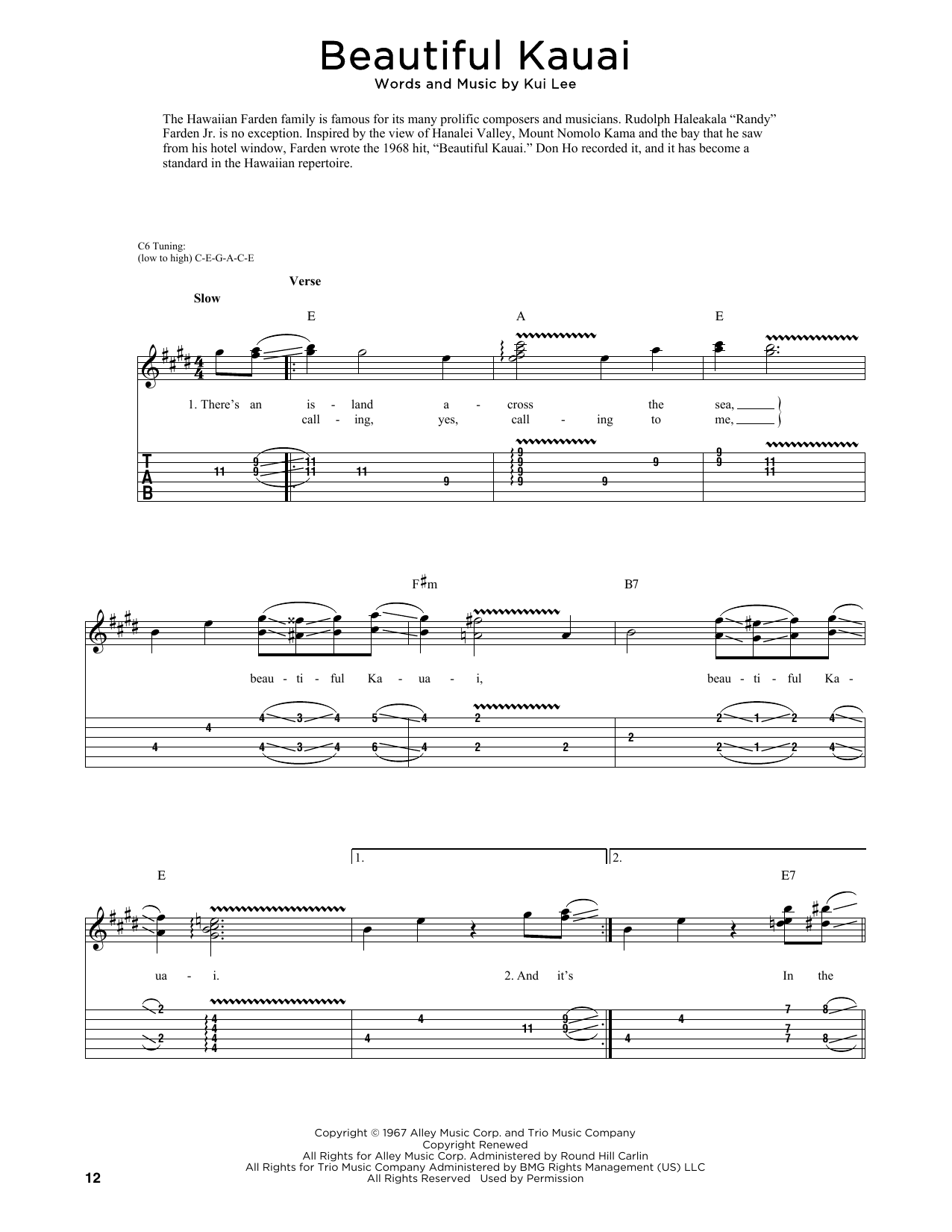 Produktbild zu: Beautiful Kauai (arr. Fred Sokolow)
