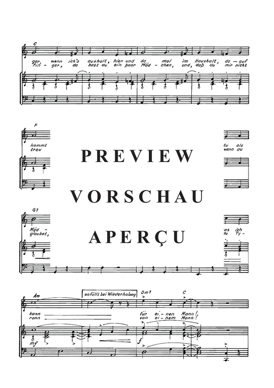 Product gallery: Page 6 of 6 Für einen Mann , , Piano and Voice