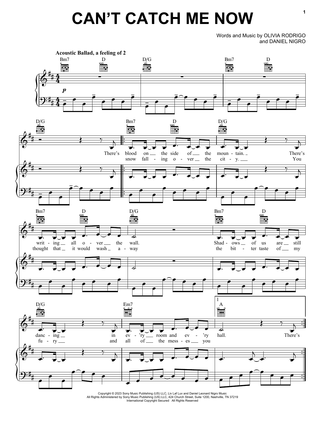 Produktbild zu: Can't Catch Me Now (from The Hunger Games: The Ballad of Songbirds & Snakes)