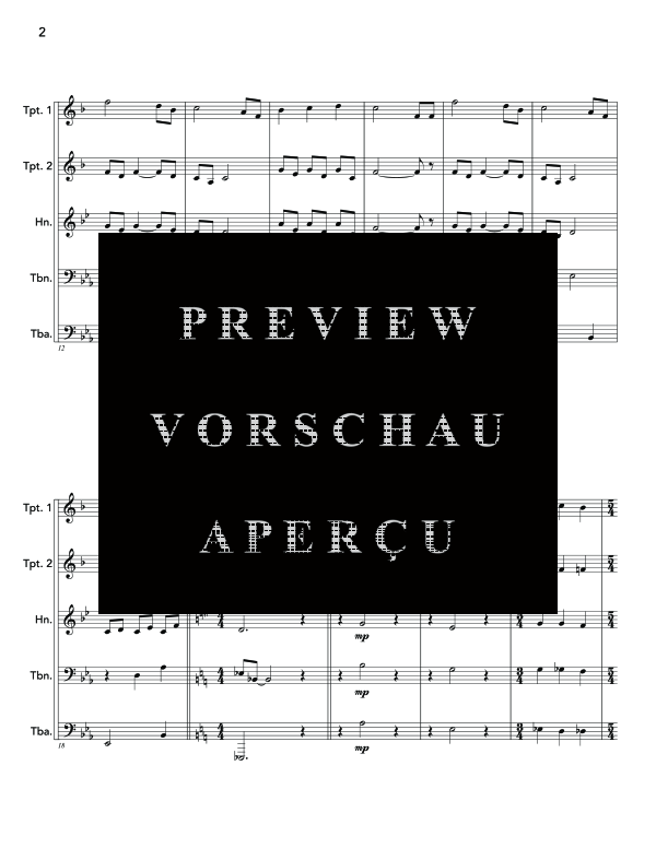 Produktgalerie: Seite 6 von 11 Lullaby, , (Blechbläserquintett)