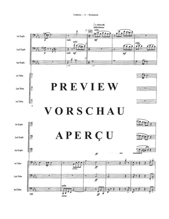 Produktgalerie: Seite 13 von 21 Declarations , , (Tuba Ensemble EEETTT)