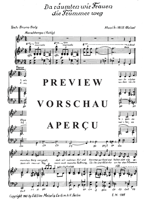 Produktgalerie: Seite 3 von 3 Da räumten wir Frauen die Trümmer weg, , Klavier und Gesang