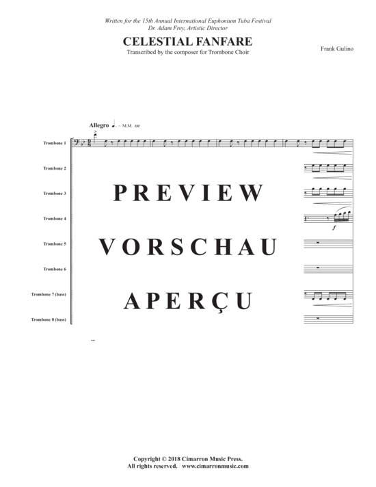 Product gallery: Page 3 of 21 Celestial Fanfare , , (Brass ensemble for 6x poaune + 2x bass trombone)