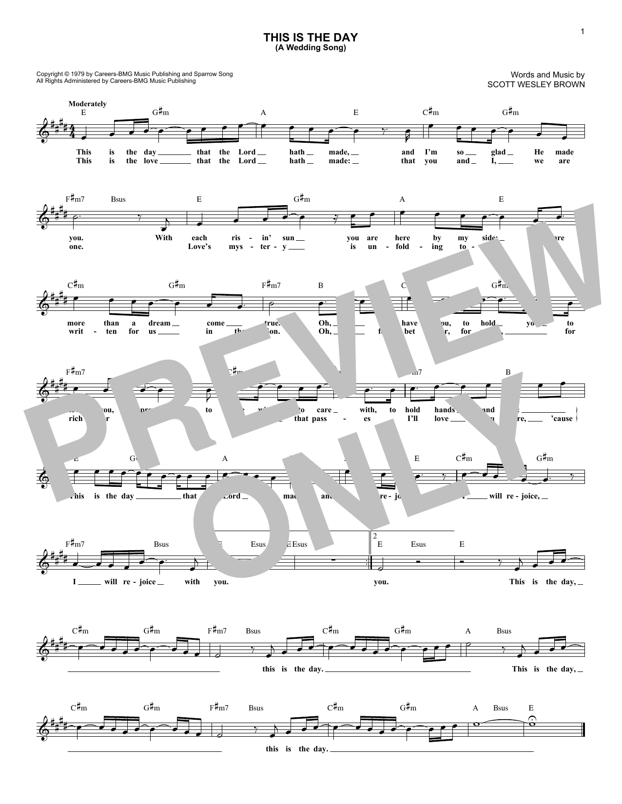 Product picture to: This Is The Day (A Wedding Song)