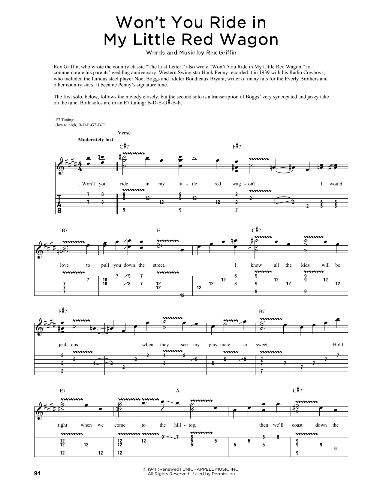 Product picture to: Won't You Ride In My Little Red Wagon (arr. Fred Sokolow)