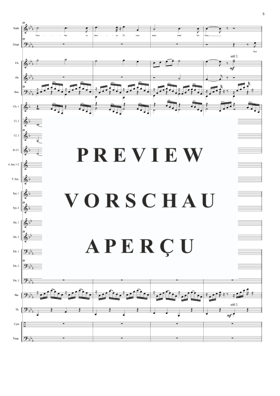Produktgalerie: Seite 8 von 11 Au fond du temple saint (aus Die Perlenfischer), , Tenor/Bass Solo und Concert Band