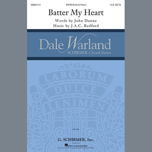 cover: Batter My Heart, J.A.C Redford & John Donne, Chor