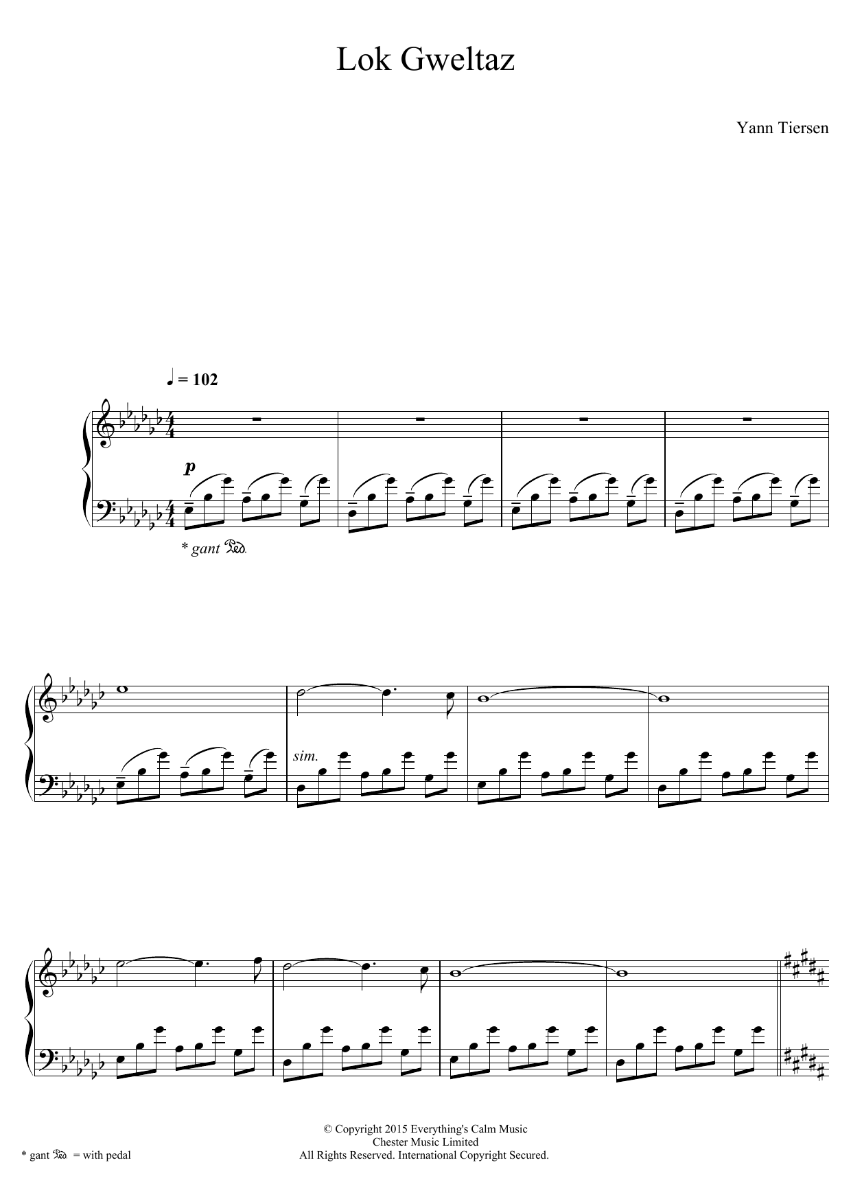 Product gallery: Page 1 of 1 Lok Gweltaz, Yann Tiersen