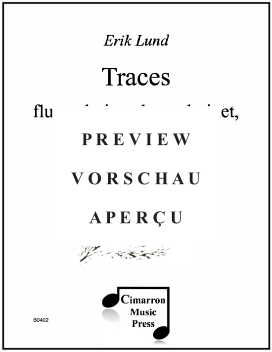 Product gallery: Page 2 of 21 Traces , , (flute, clarinet, bass clarinet, violin and cello)