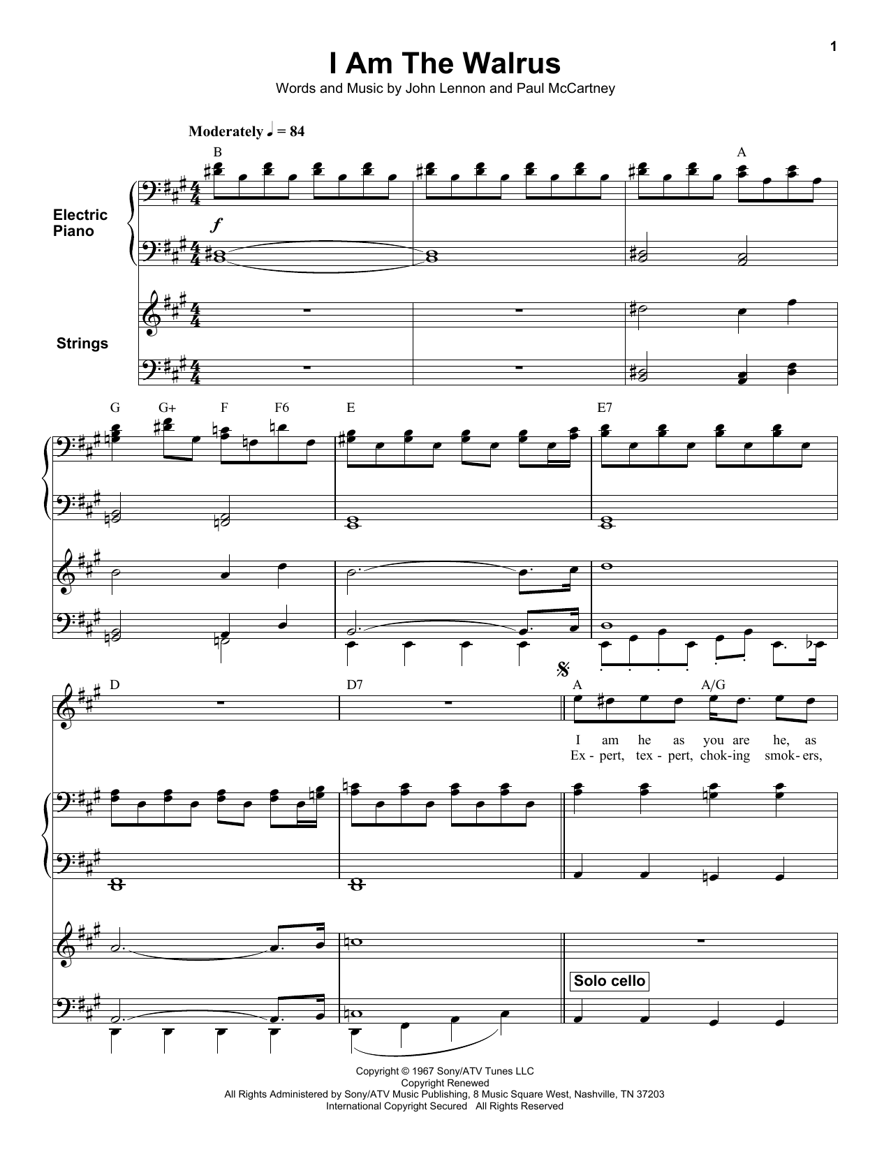 Product gallery: Page 1 of 1 I Am The Walrus, The Beatles