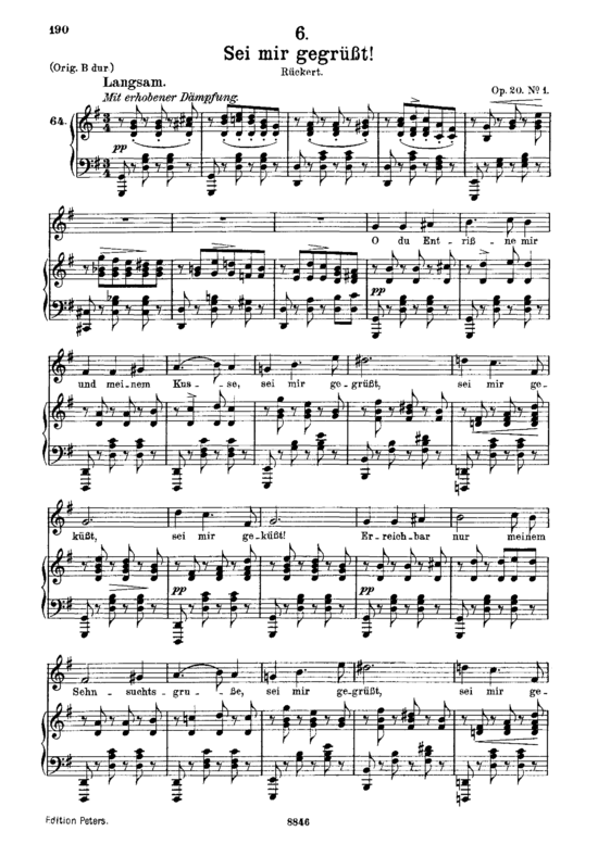 Product picture to: Sei mir gegrüßt! D.741Franz Schubert