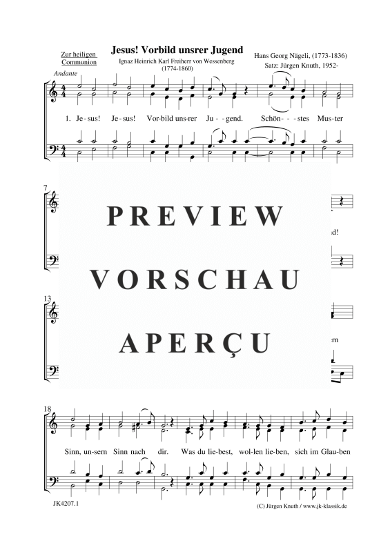 gallery: Jesus! Vorbild unsrer Jugend, , Gemischter Chor