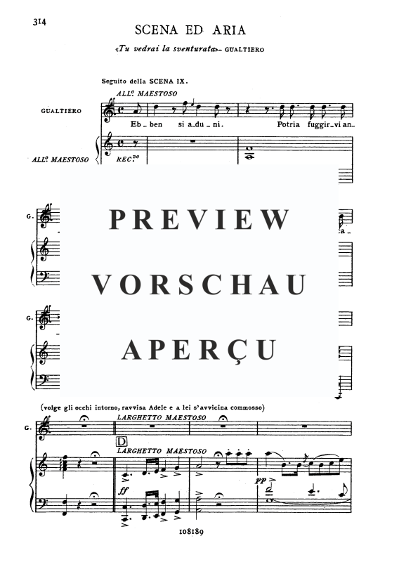 Produktgalerie: Seite 2 von 6 Tu vedrai la sventurata, , Tenor und Klavier