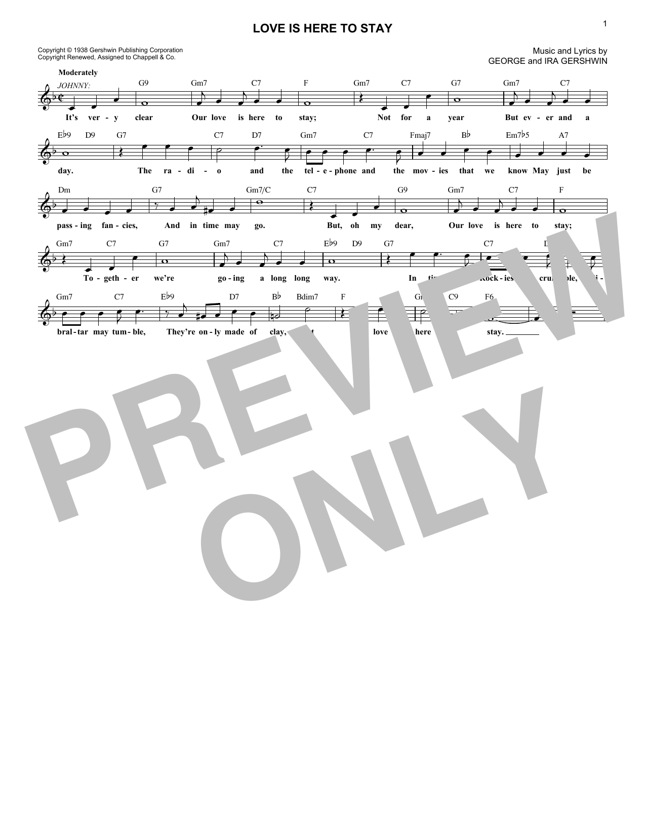 Produktbild zu: Love Is Here To Stay