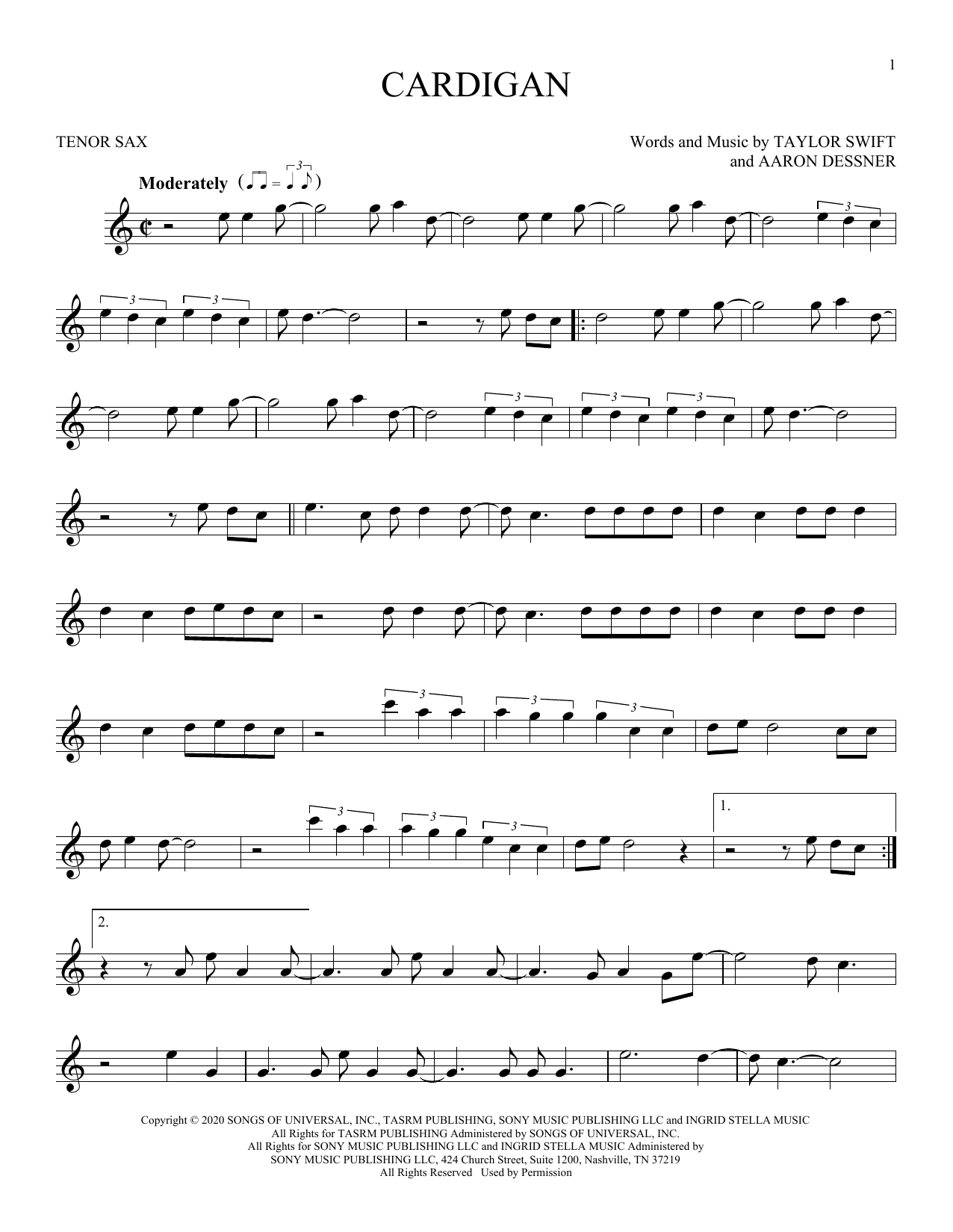 Product gallery: Page 1 of 1 cardigan, Taylor Swift