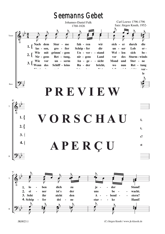 Produktgalerie: Seite 2 von 3 Seemanns Gebet (Nach dem Stürme), , Männerchor