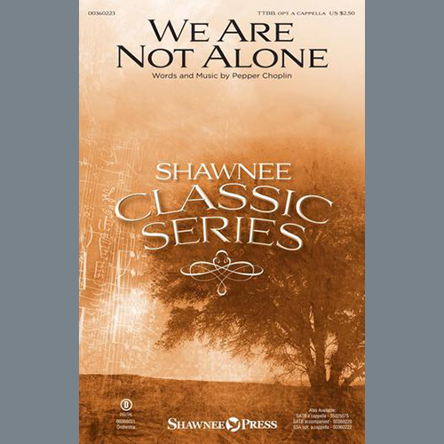 cover: We Are Not Alone, Pepper Choplin