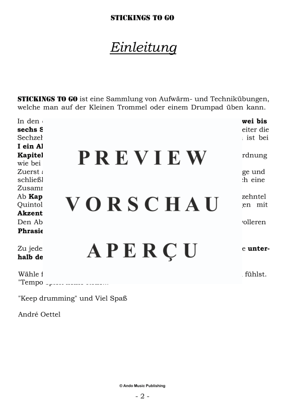 gallery: Stickings to go - Aufwärmübungen für Schlagzeuger, , Drums