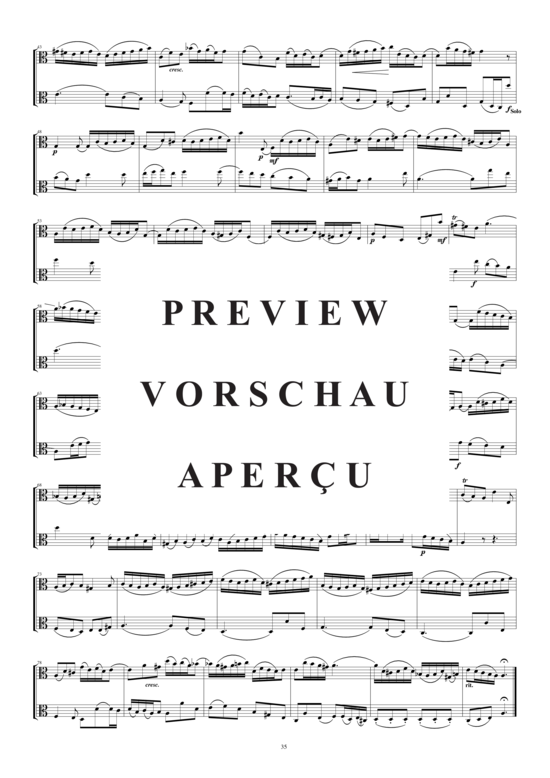 Product gallery: Page 3 of 3 Arie aus der Kantate Nr.112 für zwei Bratschen, , 