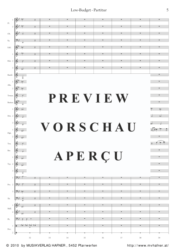 Product gallery: Page 10 of 11 Low-Budget, , (large wind orchestra)