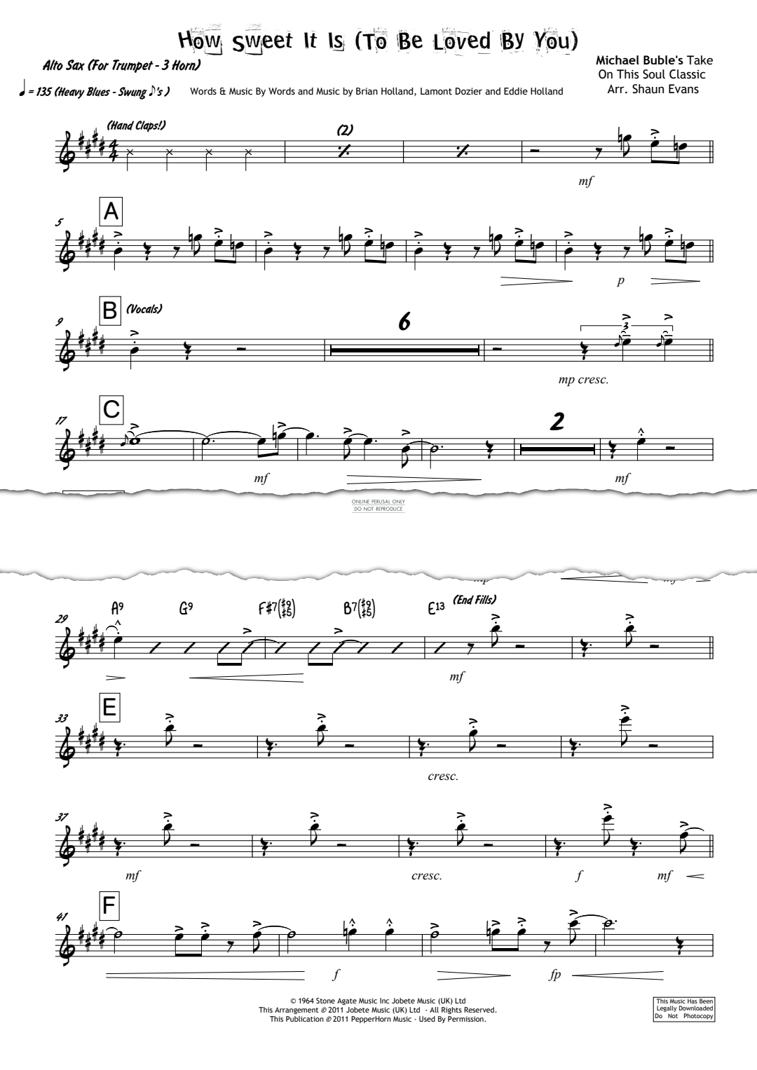 Product gallery: Page 1 of 1 How Sweet It Is (To Be Loved By You), Michael Bublé