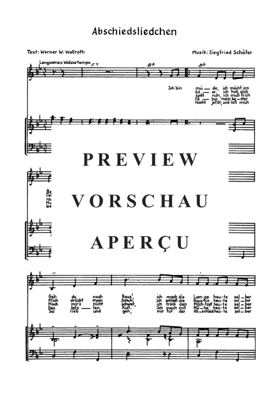 Product gallery: Page 4 of 4 Abschiedsliedchen , , Piano and Voice