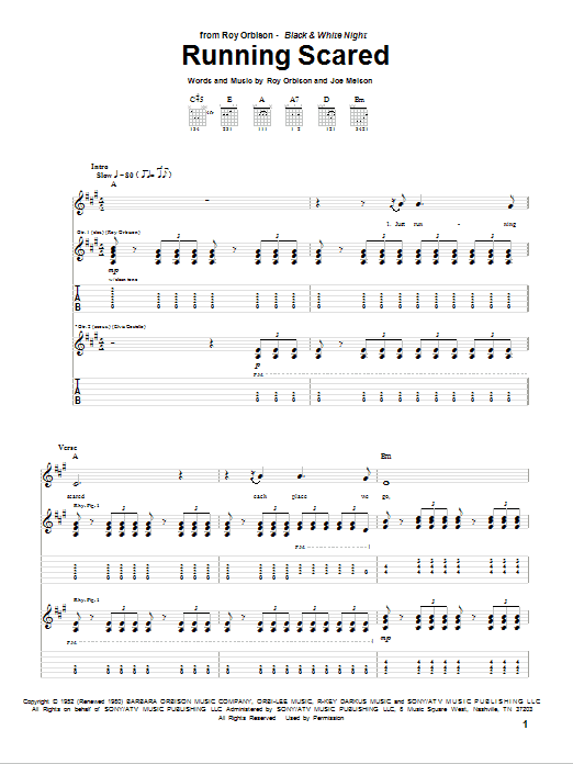 Product gallery: Page 1 of 1 Running Scared, Roy Orbison