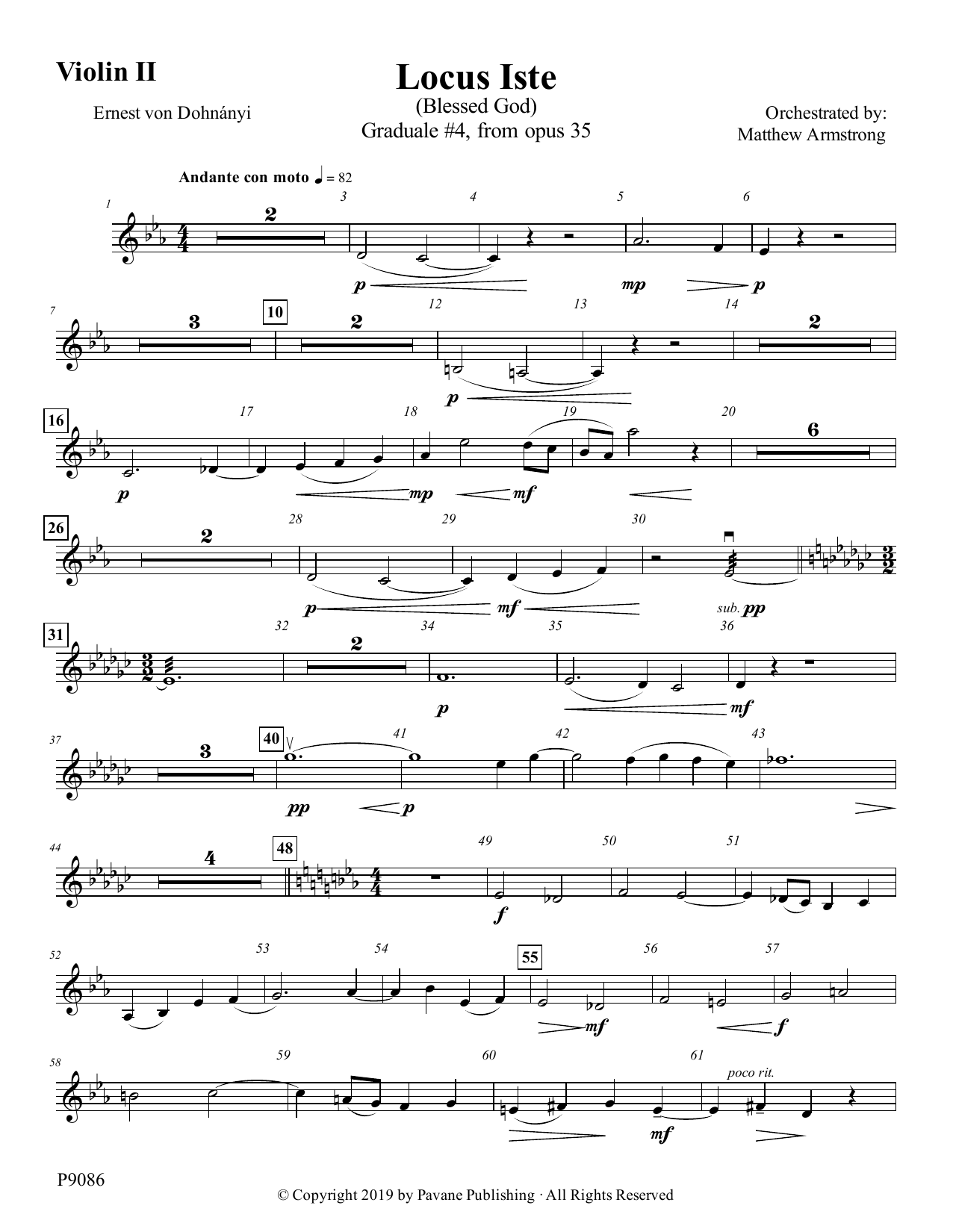 Produktbild zu: Locus Iste - Violin II