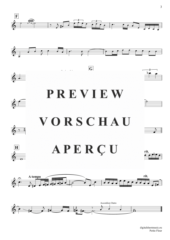 Produktgalerie: Seite 4 von 6 Petite Fleur, Tex, Pete, Trompete in B