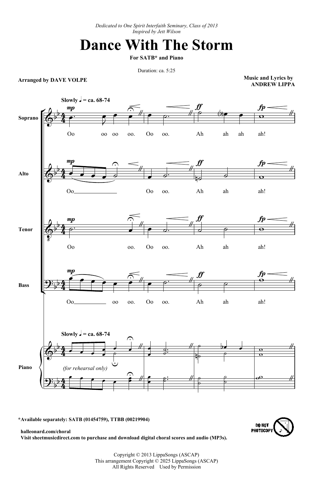 Product picture to: Dance With The Storm (arr. Dave Volpe)