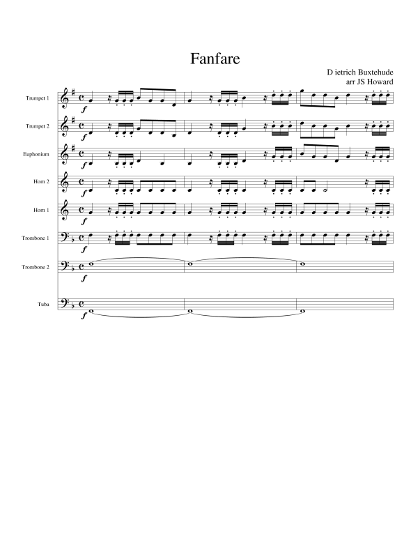 Produktbild zu: FanfareDietrich Buxtehude