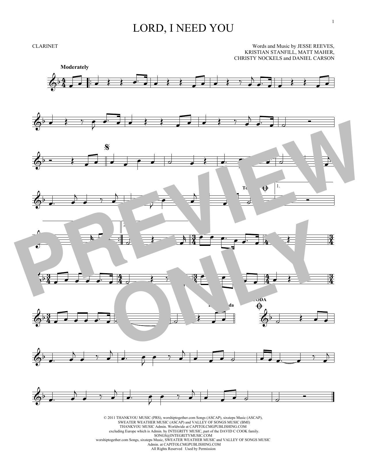 Product gallery: Page 1 of 1 Lord, I Need You, Matt Maher