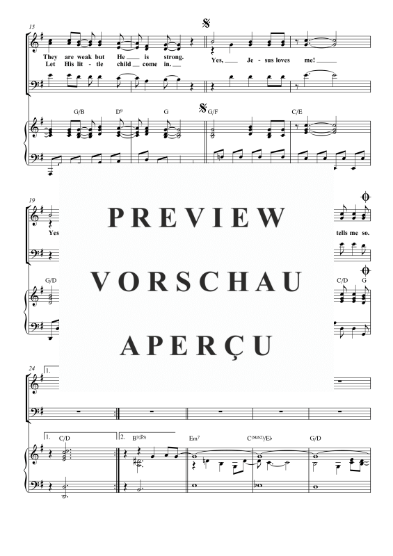 Produktgalerie: Seite 7 von 9 Jesus Loves Me, , Gemischter Chor SAB und Klavier