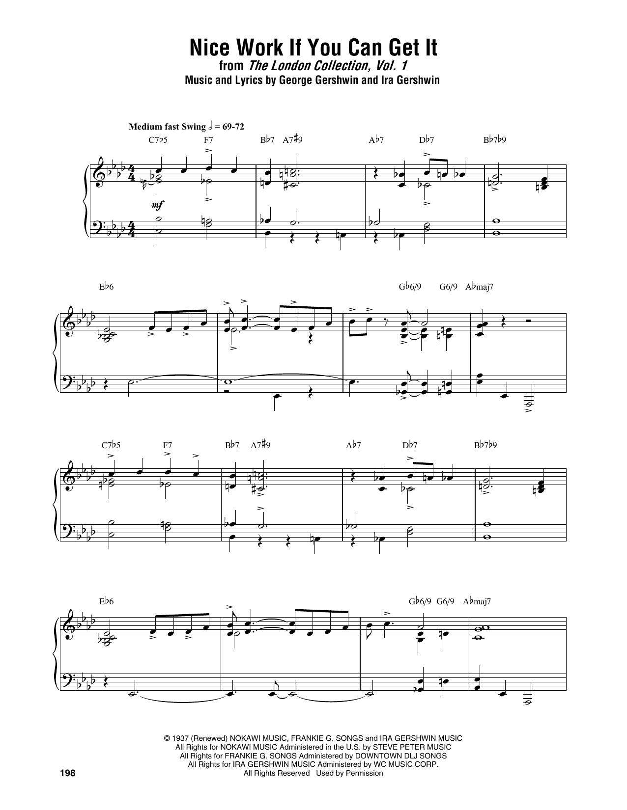 Product gallery: Page 1 of 1 Nice Work If You Can Get It, Thelonious Monk