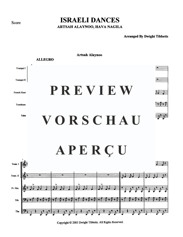 Produktgalerie: Seite 3 von 11 Israeli Dances, , BlechblÀserquintett