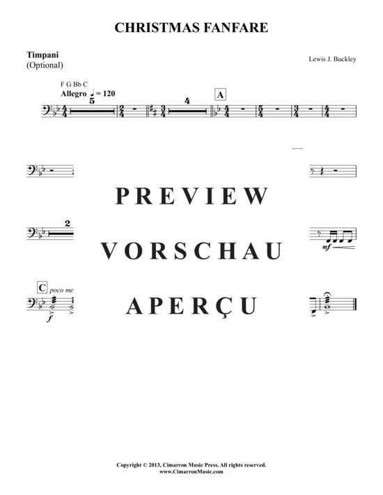 Produktgalerie: Seite 9 von 9 Weihnachts-Fanfare , , (Trompeten-Quartett + ad.lib. Perc.)