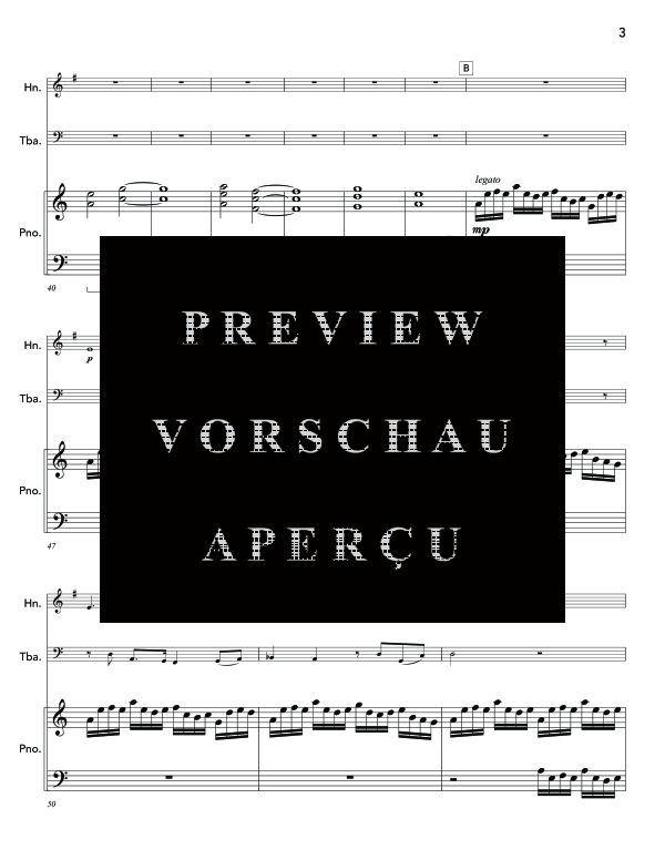 Produktgalerie: Seite 7 von 11 Faraway Nearby, , (Trio Horn in F, Tuba und Klavier)