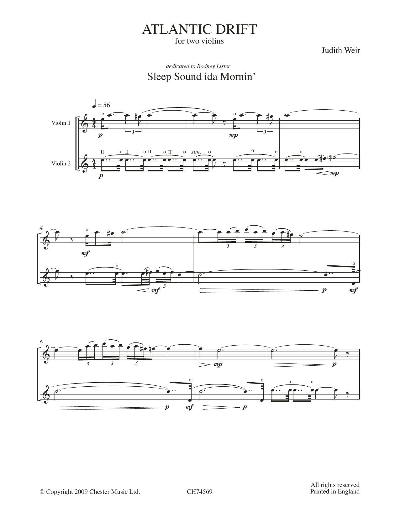 Produktgalerie: Seite 1 von 1 Atlantic Drift, Judith Weir, Violine